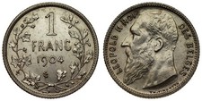 Belgium franc 1904 d'occasion  Expédié en Belgium