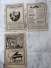 Pianola 1900 publicités d'occasion  Selles-sur-Cher