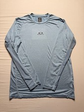 Camisa masculina Oakley manga longa XL azul Hydrolix ajuste de desempenho atlético, usado comprar usado  Enviando para Brazil