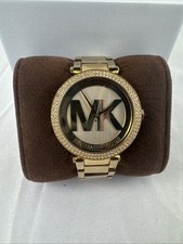 Usado, Relógio feminino Michael Kors MK5784 Parker 39 mm tom dourado logotipo MK aço inoxidável comprar usado  Enviando para Brazil