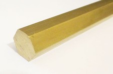 Brass hexagon bar for sale  BARNSTAPLE