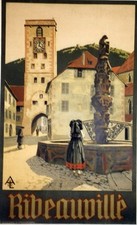 Ribeauville affiche originale d'occasion  Velleron