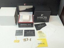 Invicta caixa de reserva apenas preta - Vazia sem relógio papel completo TAG malha dourada comprar usado  Enviando para Brazil