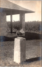 Cartão postal foto RPPC Hartness Sun Dial Eagle Camp Series South Hero Vermont D34 comprar usado  Enviando para Brazil