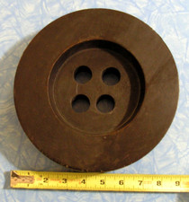 GRANDE 8 1/2" Botón Madera Colgante Pared Decoración Costura Artesanía Decoración Habitación segunda mano  Embacar hacia Mexico