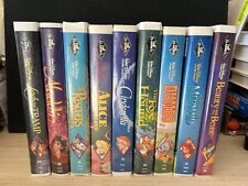 9 VHS favoritos Black Diamond Disney Classics Dumbo, Aladdin, Cinderela, etc. comprar usado  Enviando para Brazil