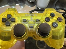 Controle Sony PlayStation 2 amarelo limão claro DualShock 2 não testado comprar usado  Enviando para Brazil