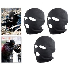 3pcs black balaclava for sale  LICHFIELD