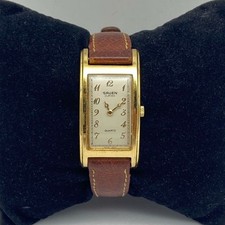 Usado, Relógio Gruen Curvex 20mm 10 mícrons folheado a ouro retangular mostrador creme comprar usado  Enviando para Brazil