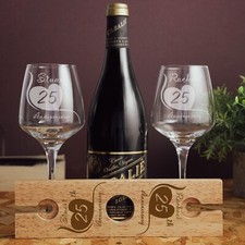 Bicchiere vino inciso usato  Spedire a Italy