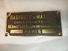 Plaque bronze radiguet d'occasion  Tours-