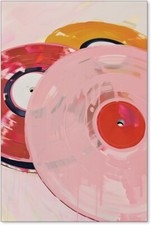 Discos de vinil retrô arte de parede – pôster de música vintage abstrato colorido para casa comprar usado  Enviando para Brazil