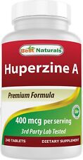Best Naturals Huperzine A 400 mcg por porção - 240 comprimidos, sem glúten comprar usado  Enviando para Brazil