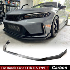 Para Honda Civic 11th FL5 TYPE R 2023UP para-choque dianteiro de carbono real spoiler labial queixo comprar usado  Enviando para Brazil