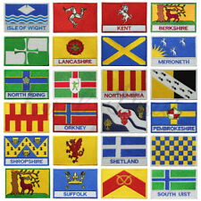 Patch de bandeira do condado do Reino Unido bordado ferro na costura emblema adesivo comprar usado  Enviando para Brazil