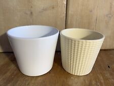 Flower pots white for sale  STAFFORD