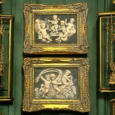Coppia altorilievi polvere usato  Valgreghentino