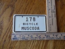 Vintage bicycle license for sale  Boscobel