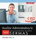 Usado, Auxiliar administrativo a sermas temario 3 comprar usado  Enviando para Brazil