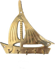 Vintage brass sailboat for sale  WEYBRIDGE