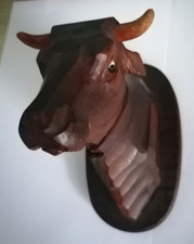 Stierkopf bulle holz gebraucht kaufen  Miltenberg