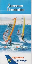 Egyptair 2004 timetable d'occasion  Aulnay-sous-Bois