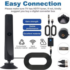 Antena de onda 4K, antena de TV, ventosa antena de TV plug play cabo de 3m comprar usado  Enviando para Brazil