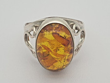 Silber bernstein ring gebraucht kaufen  Elsdorf-Westermühlen