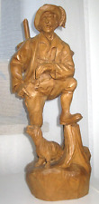 Holzfigur geschnitzt jäger gebraucht kaufen  Ingolstadt