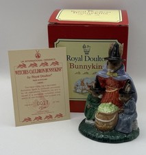 Używany, Royal Doulton BUNNYKINS Witches Cauldron DB 293 Edycja limitowana Oryginalne pudełko COA na sprzedaż  Wysyłka do Poland