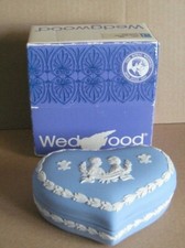 wedgwood blue heart trinket box for sale  SALISBURY