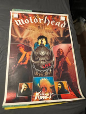 Pôster importado vintage anos 80 Motorhead punho de ferro assassino vivo 34" x 24"  comprar usado  Enviando para Brazil