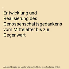 Entwicklung realisierung genos gebraucht kaufen  Trebbin