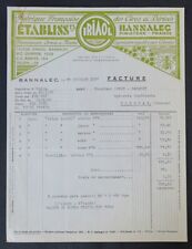 Invoice 1937 bannalec d'occasion  Expédié en Belgium