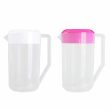 Jarro jarro de suco de água de medição plástico grau alimentício 2,5 L grande capacidade com tampa comprar usado  Enviando para Brazil