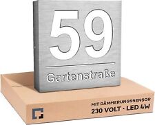 Hausnummer beleuchtet edelstah gebraucht kaufen  Görlitz