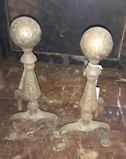 Antique fireplace andirons for sale  Illiopolis