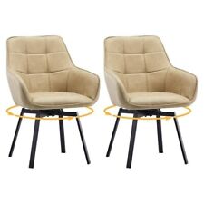 Beige swivel dining for sale  ASHFORD
