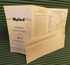 Myford woodworking lathe for sale  WELLINGBOROUGH