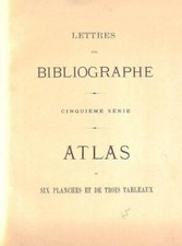 Lettres bibliographe cinquieme d'occasion  Expédié en Belgium