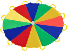 Paracadute ludico arcobaleno usato  Roma