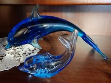 Glasfiguren 2x delfine gebraucht kaufen  Weinböhla