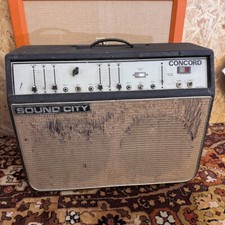 Combo amplificador de guitarra vintage década de 1970 Sound City Concord 2x12 Fane 122190 válvula comprar usado  Enviando para Brazil