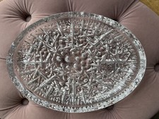 Crystal oval tray for sale Crystal oval tray for sale  READING