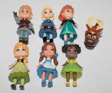 Pacote de bonecas Disney Princess mini criança posável boneco/lote a granel X7 3,5" #U8W comprar usado  Enviando para Brazil