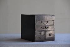 Antiguo cofre japonés de madera Tansu pequeños cajones muebles de almacenamiento retro JAPÓN segunda mano  Embacar hacia Mexico