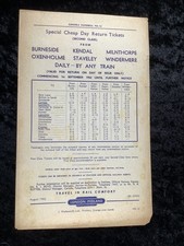 1962 railway handbill for sale 1962 railway handbill for sale  PETERBOROUGH