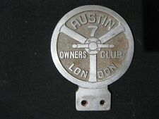 Austin owners club for sale  TUNBRIDGE WELLS