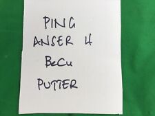Ping anser putter for sale  NORWICH