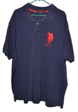 Camisa polo masculina azul EUA Assn Ralph Lauren vintage pônei grande tamanho 4xl comprar usado  Enviando para Brazil